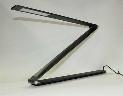 Electrix Slim Line Z Foldable Desk LED Lamp 1217 Lumens 24V 500mA, Color: Dark Grey Brushed Aluminum - 20840-000