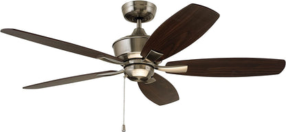 Emerson Lindell 52" Antique Pewter Ceiling Fan w/ LED Light - Charcoal / Timber Gray Blades CF825AP