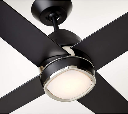 Emerson Zeke 54" Barbeque Black Ceiling Fan LED Light Barbeque Black Blades CF444BQ