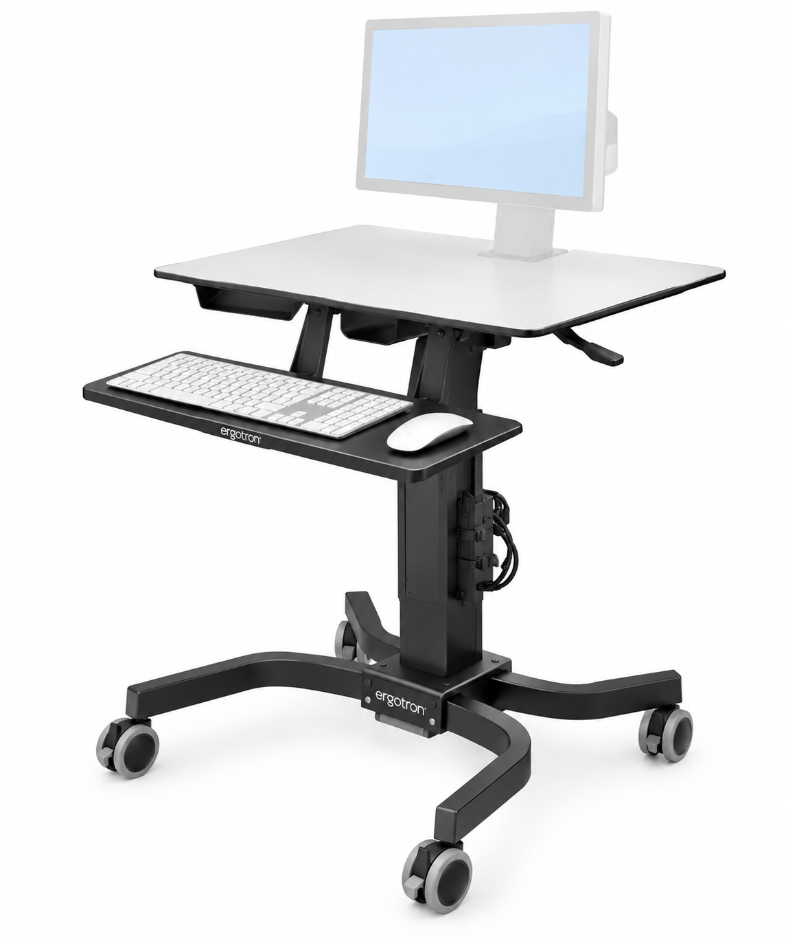 Ergotron WorkFit-C Single LD Sit-Stand Workstation Black 24-215-085