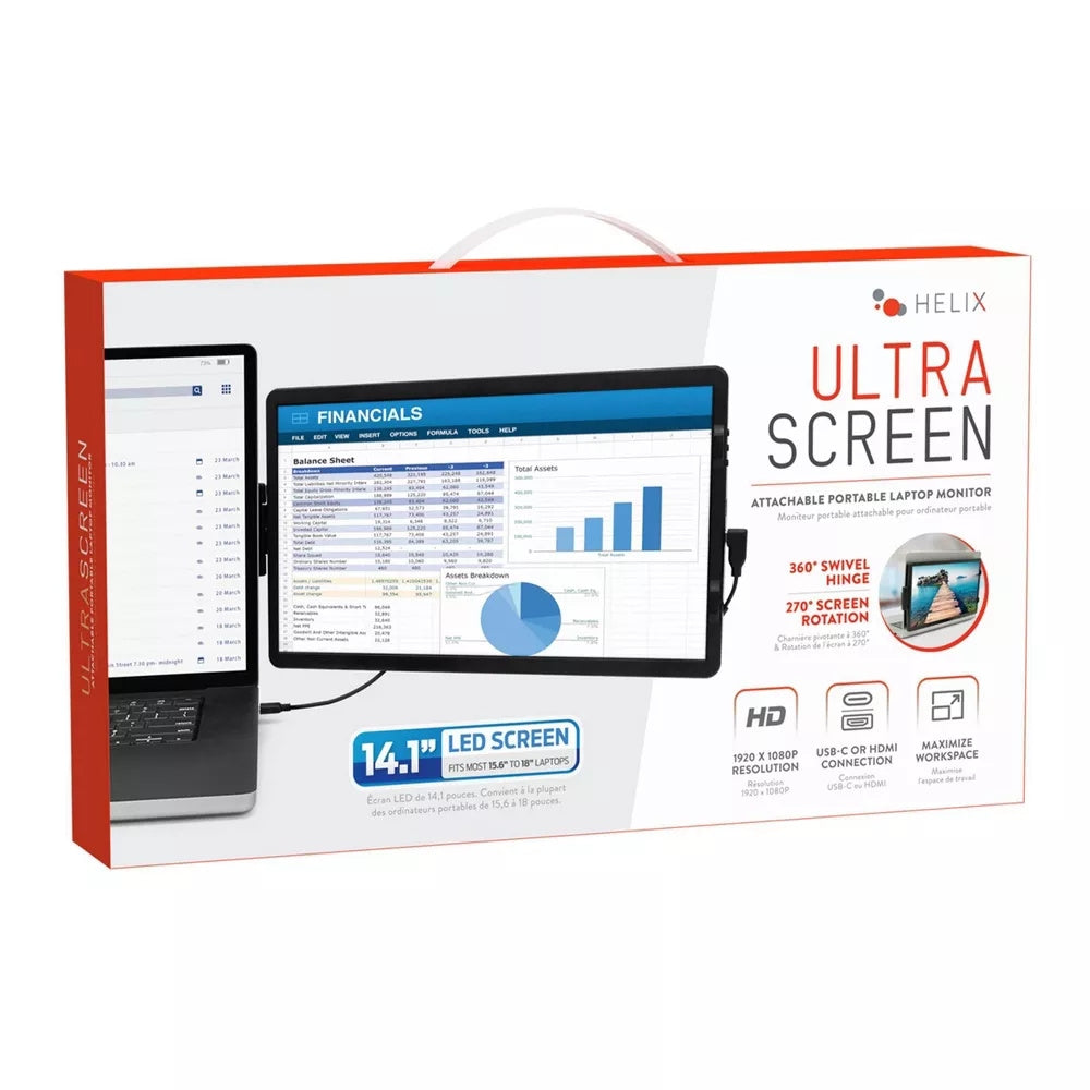 Helix 14" Portable Monitor: IPS Panel, 1920x1080, USB-C & Mini HDMI ETHMON14