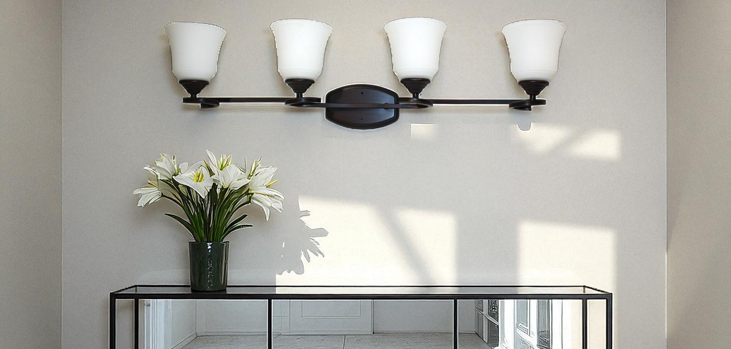Sunset 4-Light Marston Vanity 100W Provincial Bronze F16014-64