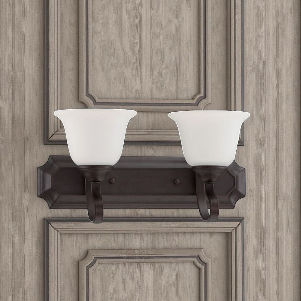 Sunset 2-Light 100W Mb Alistair Vanity Provincial Bronze - F16062-64