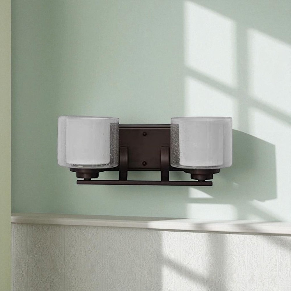 Sunset Lighting Abbot 2-Light 100W Bath Vanity Provincial Bronze - F17012-64