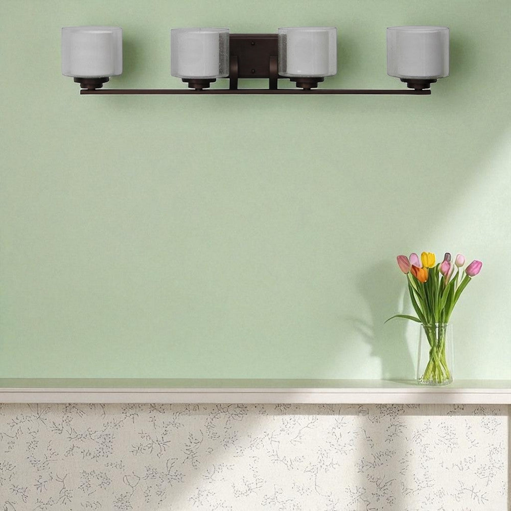 Sunset Lighting 4-Light 100W MB Sunset Vanity, Provincial Bronze F17014-64