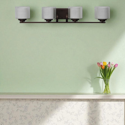 Sunset Lighting 4-Light 100W MB Sunset Vanity, Provincial Bronze F17014-64