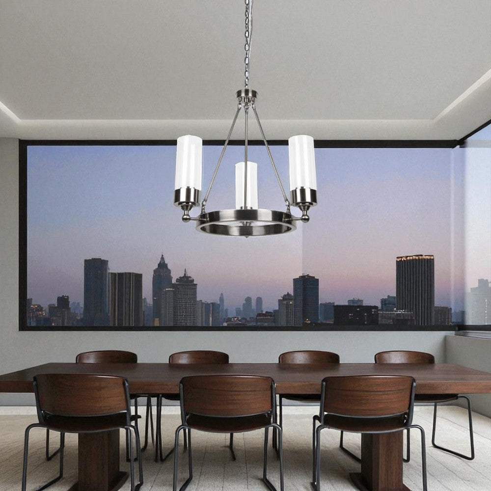 Sunset Lighting 3-Light Esquire Chandelier, Antique Gunmetal F17113-57