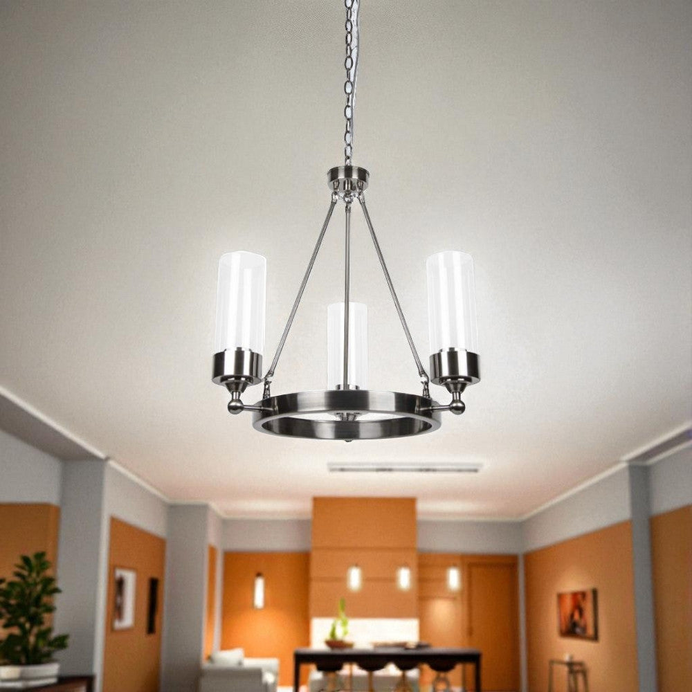 Sunset Lighting 3-Light Esquire Chandelier, Antique Gunmetal F17113-57