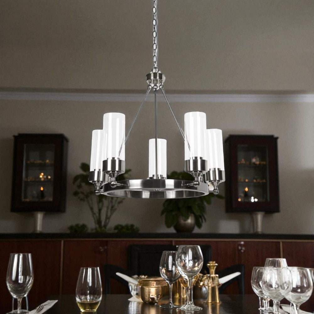 Sunset Lighting Esquire 5-Light Chandelier, Antique Gunmetal F17115-57