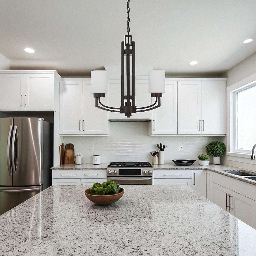 Sunset Lighting 3-Light Chandelier 100W Hadley Provincial Bronze - F22004-64