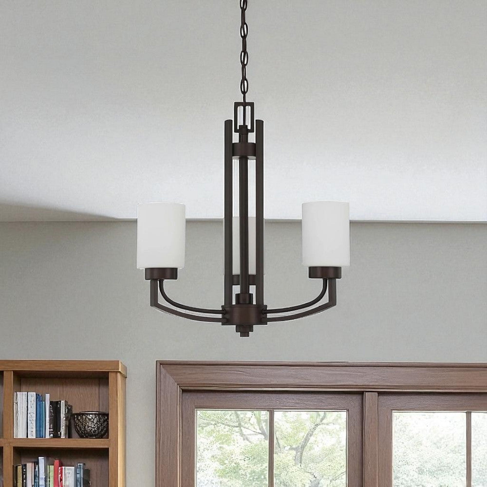 Sunset Lighting 3-Light Chandelier 100W Hadley Provincial Bronze - F22004-64