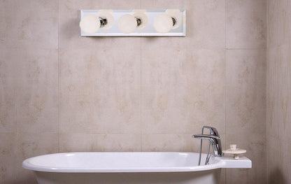 Sunset Lighting 3-Light Bath Vanity, Polished Chrome Finish Beveled Glass F2230-15