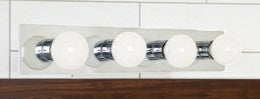 Sunset Lighting 24" 4-Light Vanity w/ White Finish F2253-30