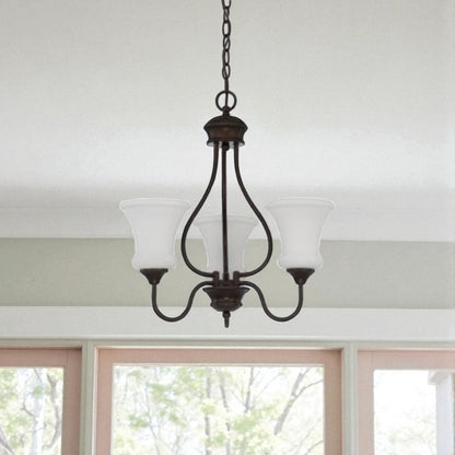 Sunset Lighting F23003-64 3 Light 100W VALARE Chandelier UP Provincial Bronze