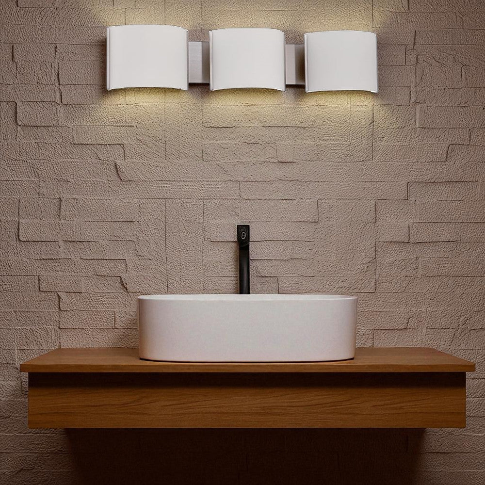 Sunset Lighting F3123-15 Stanton 3-Light Vanity 120V 24W 1680LM Polished Chrome - Metal Fixture