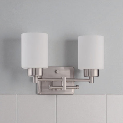 Sunset Lighting F3152-80 Ledbury 2-Light 13" Wide Bathroom Vanity Light - Nickel