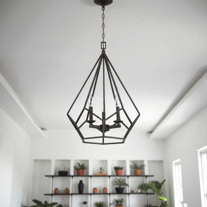 Sunset 3LT 60W Lyric Three Light Pendant in Provincial Bronze F3423-64