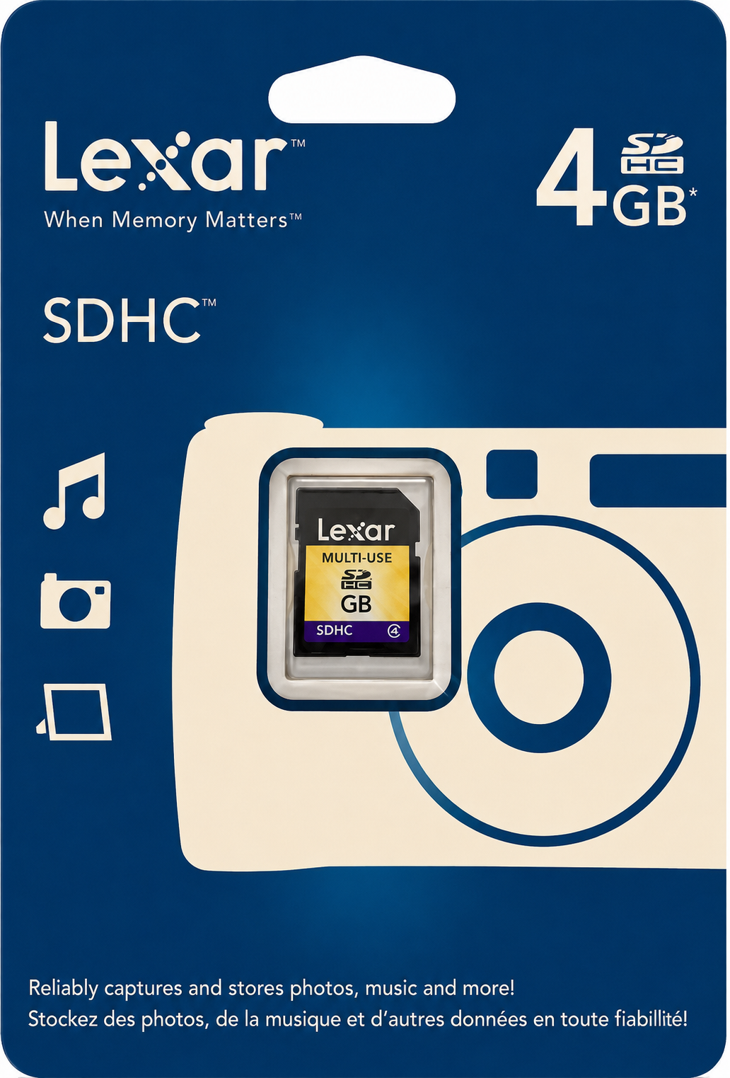 Lexar 4GB SDHC Memory Card LSD4GABT