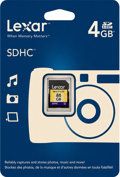 Lexar 4GB SDHC Memory Card LSD4GABT