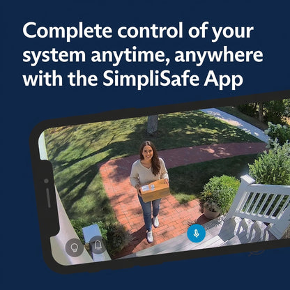 SimpliSafe Wired Video Doorbell Smart WiFi Motion Activated Alert Speaker VPD301