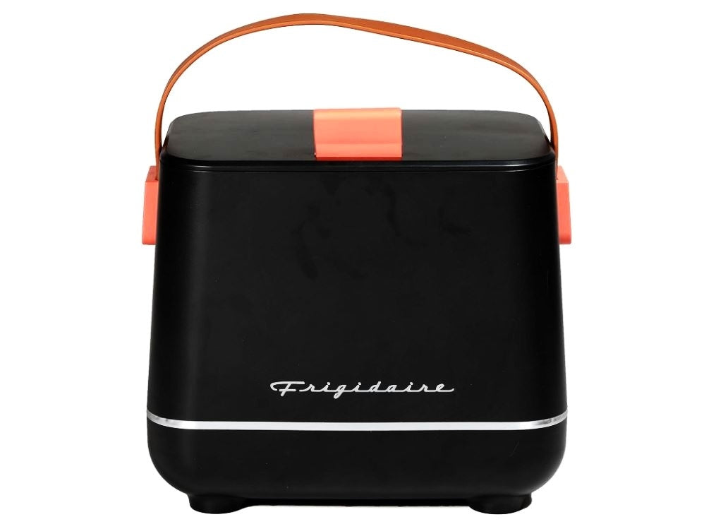 Frigidaire 6-Can Retro Top-Opening Portable Beverage Mini Fridge/Cooler EFMIS308-BLACK