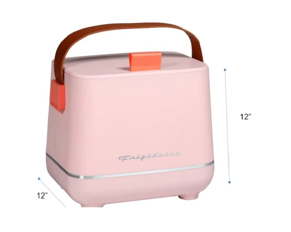 Frigidaire 6-Can Retro Top-Opening Portable Beverage Mini Fridge/Cooler EFMIS308-PINK