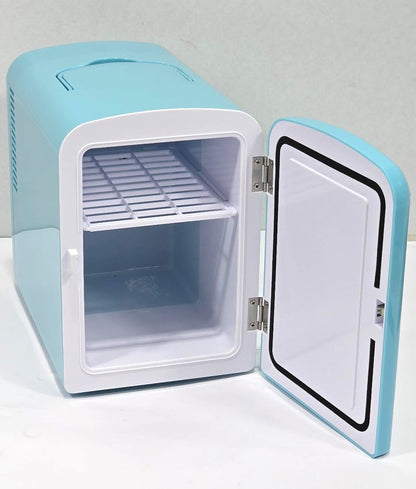Frigidaire 9-Can 5-Liter Mini Retro Beverage Fridge Diamond Door EFMIS222-BLUE