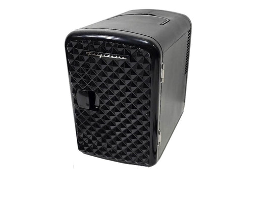 Frigidaire 9-Can 4-Liter Mini Retro Beverage Fridge Diamond Door EFMIS222-Black