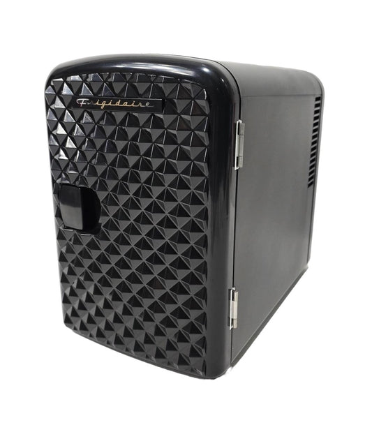 Frigidaire 9-Can Mini Retro Beverage Fridge Diamond Door EFMIS222-Black