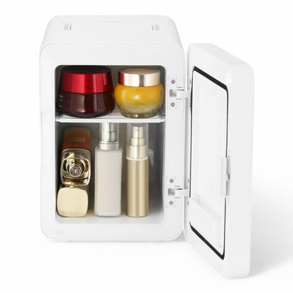 Frigidaire 12 in. 1 cu. ft. 9-Can or 6L Light Up Mini Fridge White, Cool retro design, Plugs into a 12-Volt car adapter or home outlet - EFMIS209-WHITE