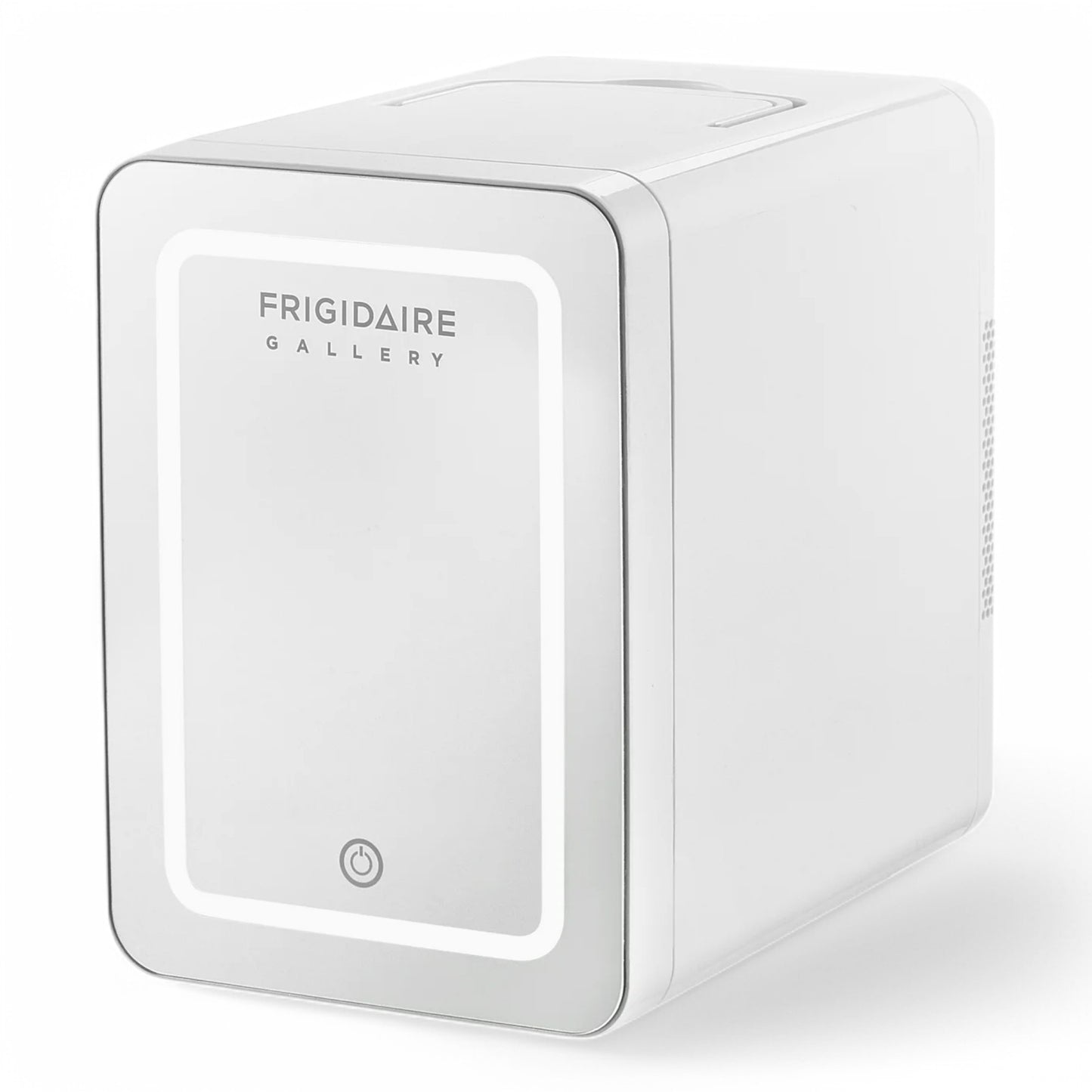 Frigidaire 12 in. 1 cu. ft. 9-Can or 6L Light Up Mini Fridge White, Cool retro design, Plugs into a 12-Volt car adapter or home outlet - EFMIS209-WHITE