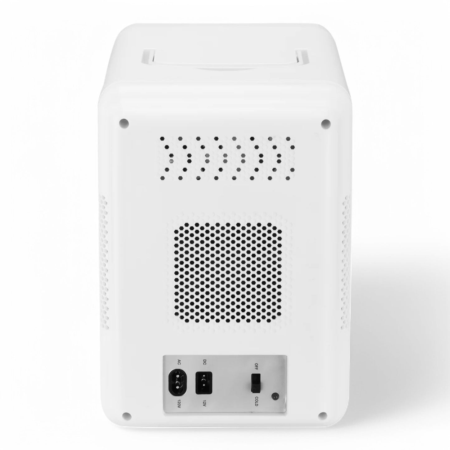Frigidaire 12 in. 1 cu. ft. 9-Can or 6L Light Up Mini Fridge White, Cool retro design, Plugs into a 12-Volt car adapter or home outlet - EFMIS209-WHITE