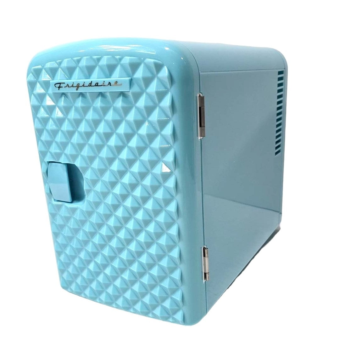 Frigidaire Mini Retro Beverage Fridge 9-Can 5-Liter Diamond Door EFMIS222-BLUE