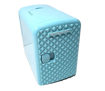 Frigidaire 9-Can 5-Liter Mini Retro Beverage Fridge Diamond Door EFMIS222-BLUE