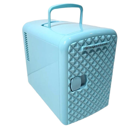 Frigidaire 9-Can 5-Liter Mini Retro Beverage Fridge Diamond Door EFMIS222-BLUE