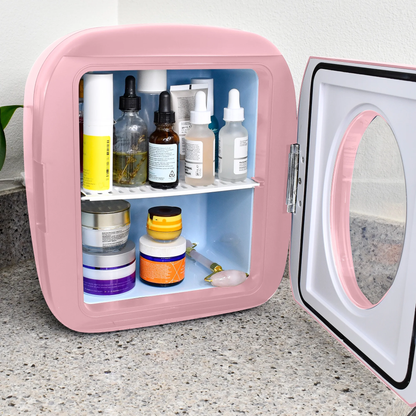 Frigidaire Portable Retro 12-Can Retro Mini Personal Fridge/Cooler EFMIS462-PINK
