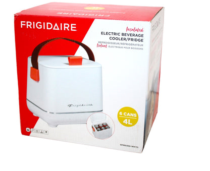 Frigidaire Retro  6-Can/4-Liter Top-Opening Portable Beverage Mini Fridge/Cooler EFMIS308-WHITE