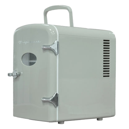 Frigidaire EFMIS129 Retro 6 Can 4-Liter Mini Beverage/Skincare Cooler, Moonbeam