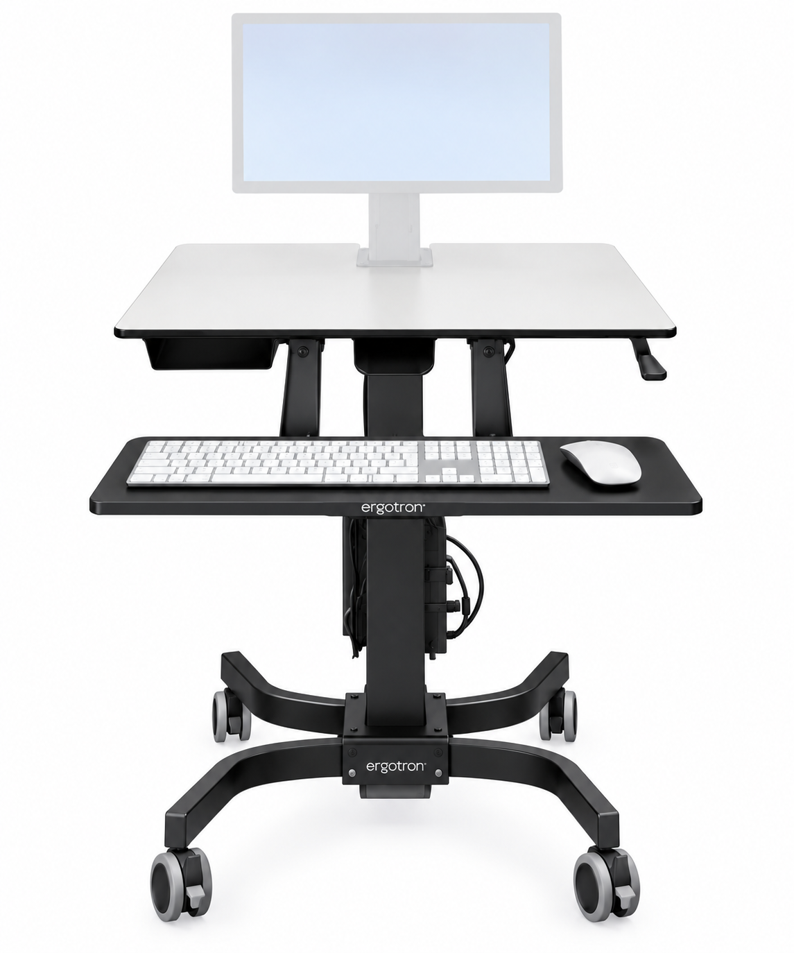 Ergotron WorkFit-C Single LD Sit-Stand Workstation Black 24-215-085