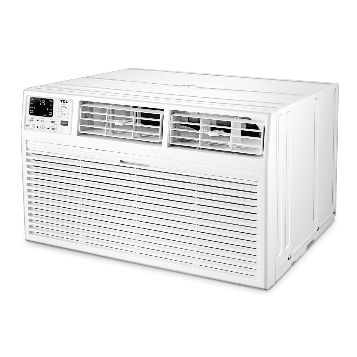 TCL - 550 Sq. Ft. 12,000 BTU Smart Through-the-Wall Air Conditioner with Wi-Fi and Remote - White H12T9E1-A