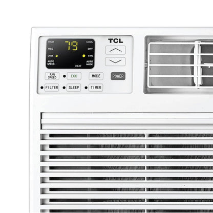 TCL - 550 Sq. Ft. 12,000 BTU Smart Through-the-Wall Air Conditioner with Wi-Fi and Remote - White H12T9E1-A