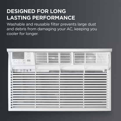 TCL - 550 Sq. Ft. 12,000 BTU Smart Through-the-Wall Air Conditioner with Wi-Fi and Remote - White H12T9E1-A