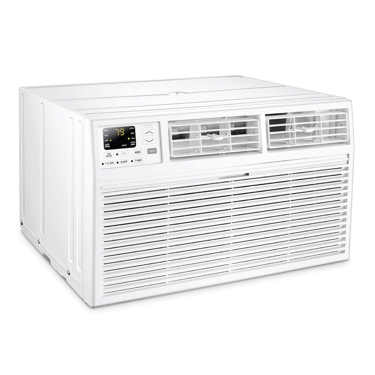 TCL - 550 Sq. Ft. 12,000 BTU Smart Through-the-Wall Air Conditioner with Wi-Fi and Remote - White H12T9E1-A