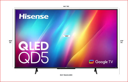 Hisense 50" Class QD5 Series QLED 4K UHD Smart Google TV 50QD5N