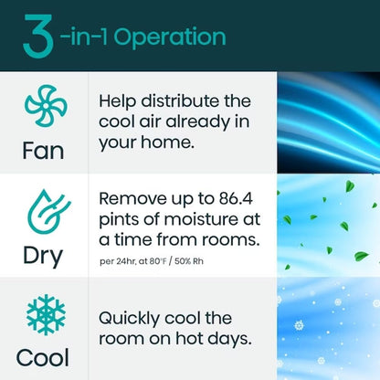 Hisense 3-in-1 Portable Smart Air Conditioner Grey WiFi 10,000-BTU 450-sq. ft. AP1022CW1G