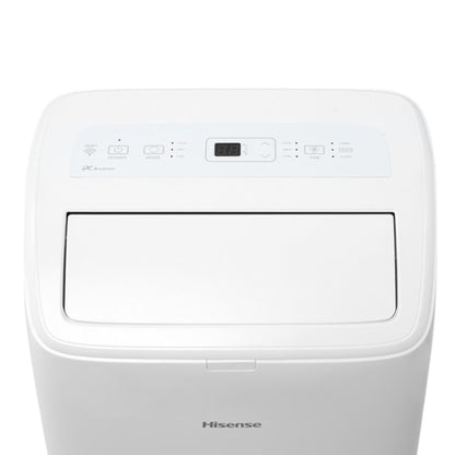 Hisense 8,000 BTU DOE/SACC (10,000 ASHRAE) 350 Sq Ft Dual Hose Portable Air Conditioner with Inverter & Wi-Fi, 3-in-1 Cool, Dehumidify, and Fan Functions, 42 dB(A), Remote Control, Window Kit - HAP0825TWD