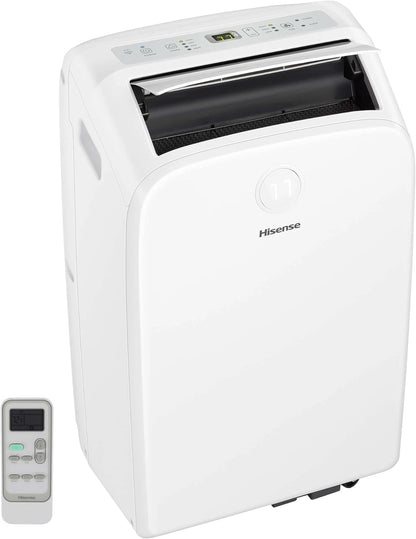 Hisense Smart SACC 8,000 BTU Portable Air Conditioner w/ Heat Pump WiFi Enabled White