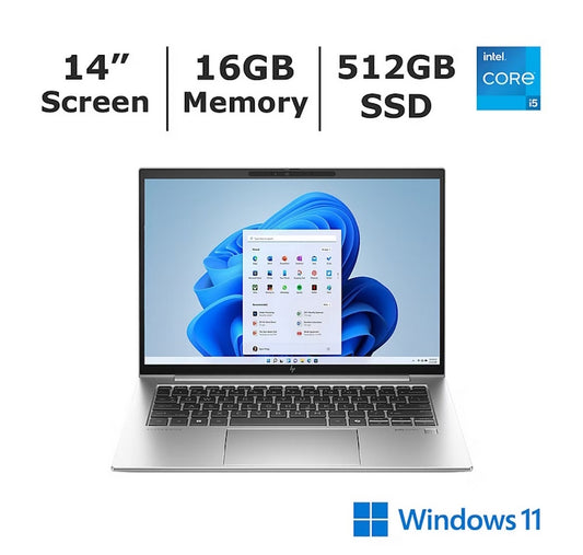 HP EliteBook 840 G10 14" Touchscreen Notebook WUXGA 1920 x 1200 - Intel Core i5 13th Gen i5-1335U Deca-core (10 Core) - 16 GB Total RAM - 512 GB SSD