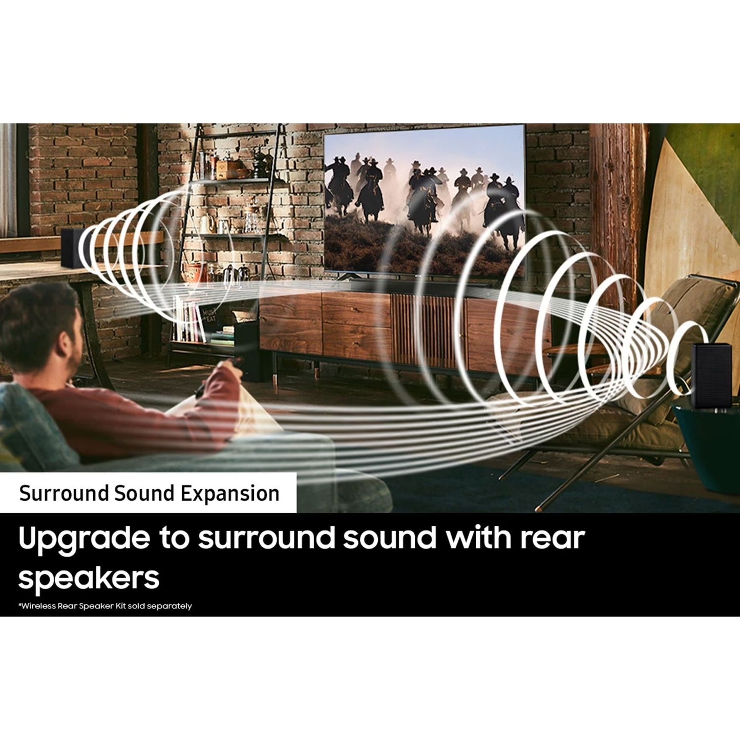 SAMSUNG 2.1 Channel Sound Bar w/ Wireless Subwoofer & Dolby Audio - HW-B43C/ZA