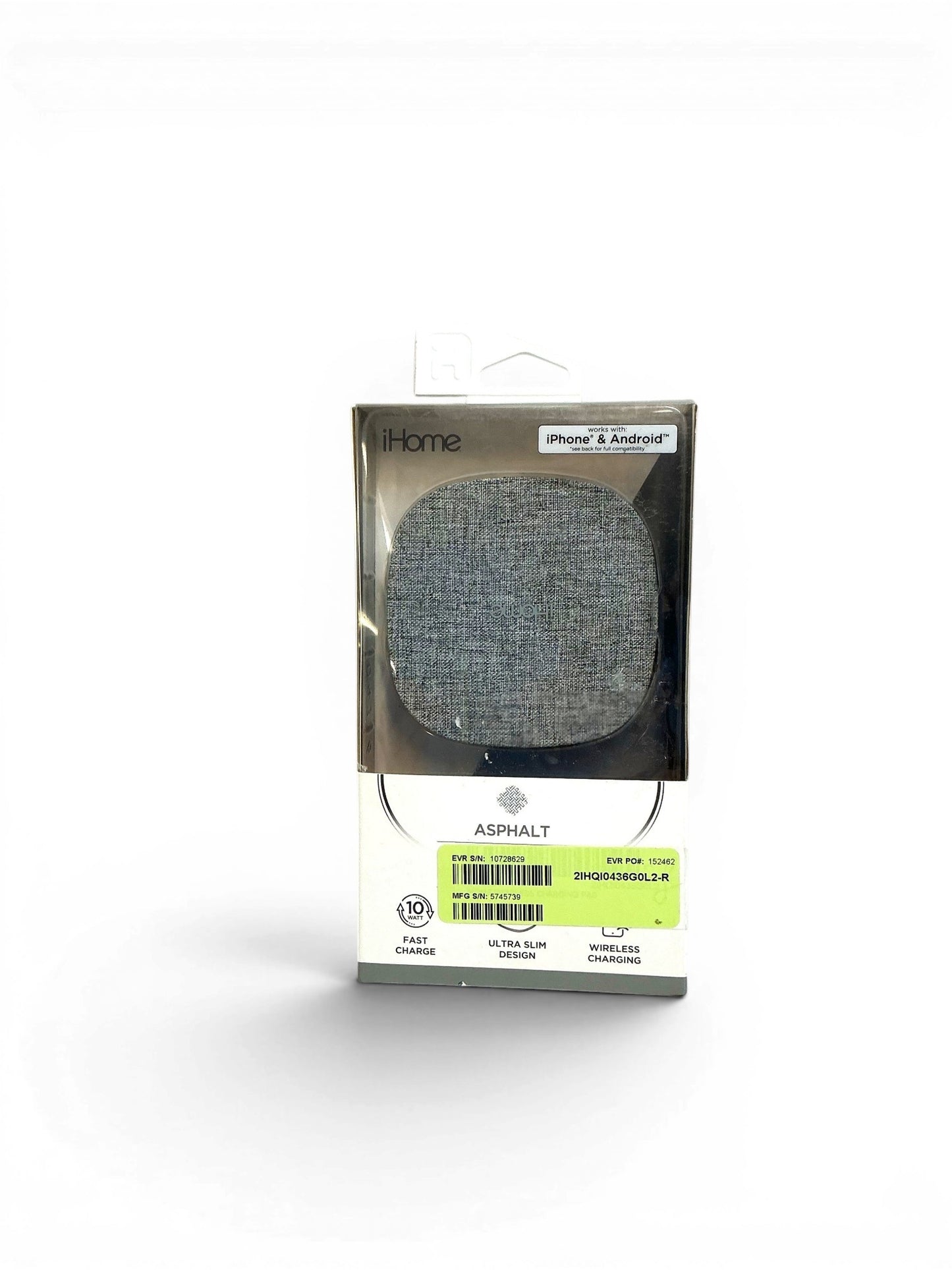 IHOME Wireless charging 10W pad 2IHQI0436G0L2-R